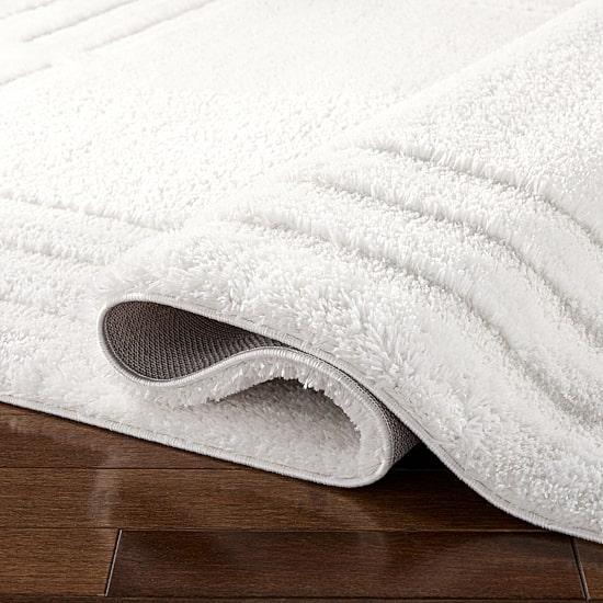 Town And Country Cloud Shag Geometric Washable Indoor Rectangular Area Rug