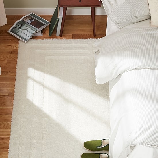 Town And Country Cloud Shag Geometric Washable Indoor Rectangular Area Rug