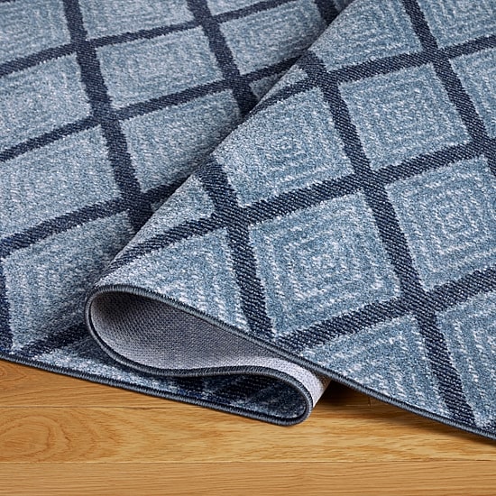 Town And Country Rein Diamond Washable 12" X 84" Indoor Rectangular Runner