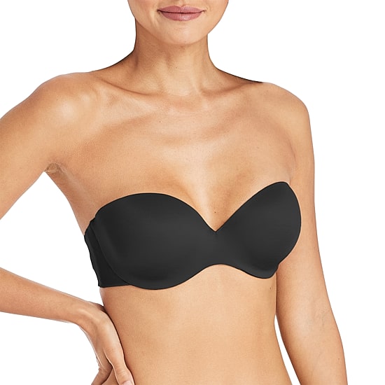 Maidenform Love The Custom Lift Multiway Womens Medium Support Demi Push Up Strapless Strapless Bra 09417