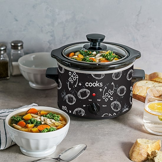 Cooks 1.5-Quart Football Print Slow Cooker