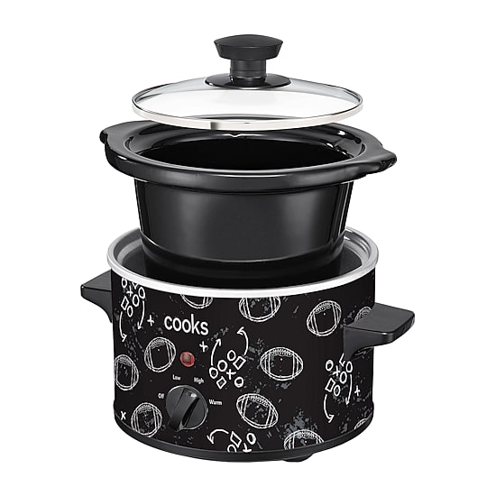 Cooks 1.5-Quart Football Print Slow Cooker