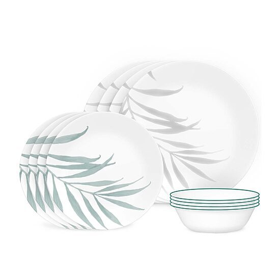 Corelle Solar Print 12-pc. Glass Dinnerware Set