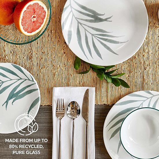 Corelle Solar Print 12-pc. Glass Dinnerware Set