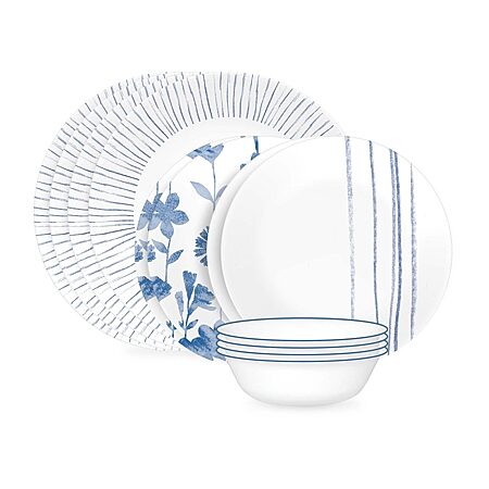 Corelle Urban Arc 16-pc. Glass Dinnerware Set, Color: White - JCPenney