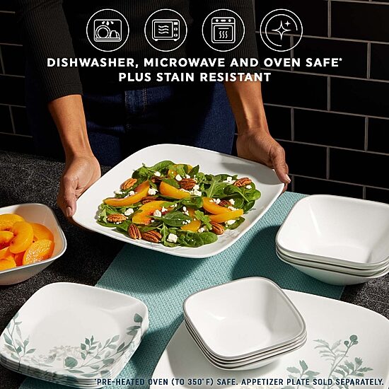 Corelle Amalie 16-pc. Glass Dinnerware Set