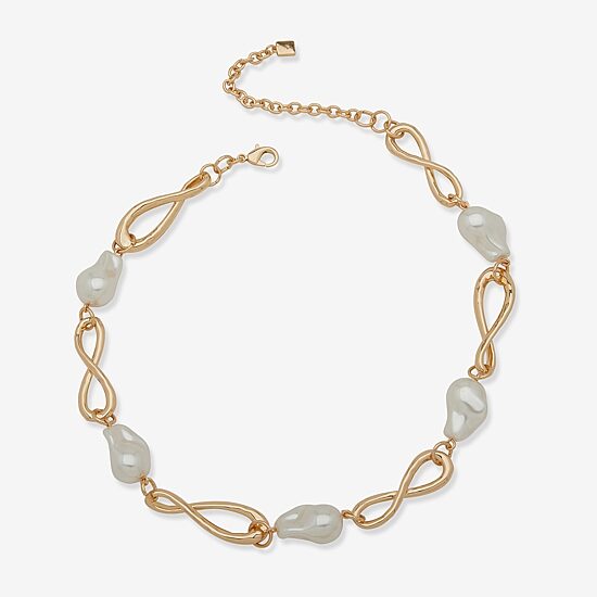 Worthington Gold Tone Womens 17 Inch Y Necklace