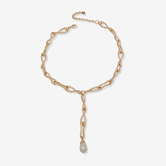 Worthington Gold Tone Womens 18 Inch Y Necklace