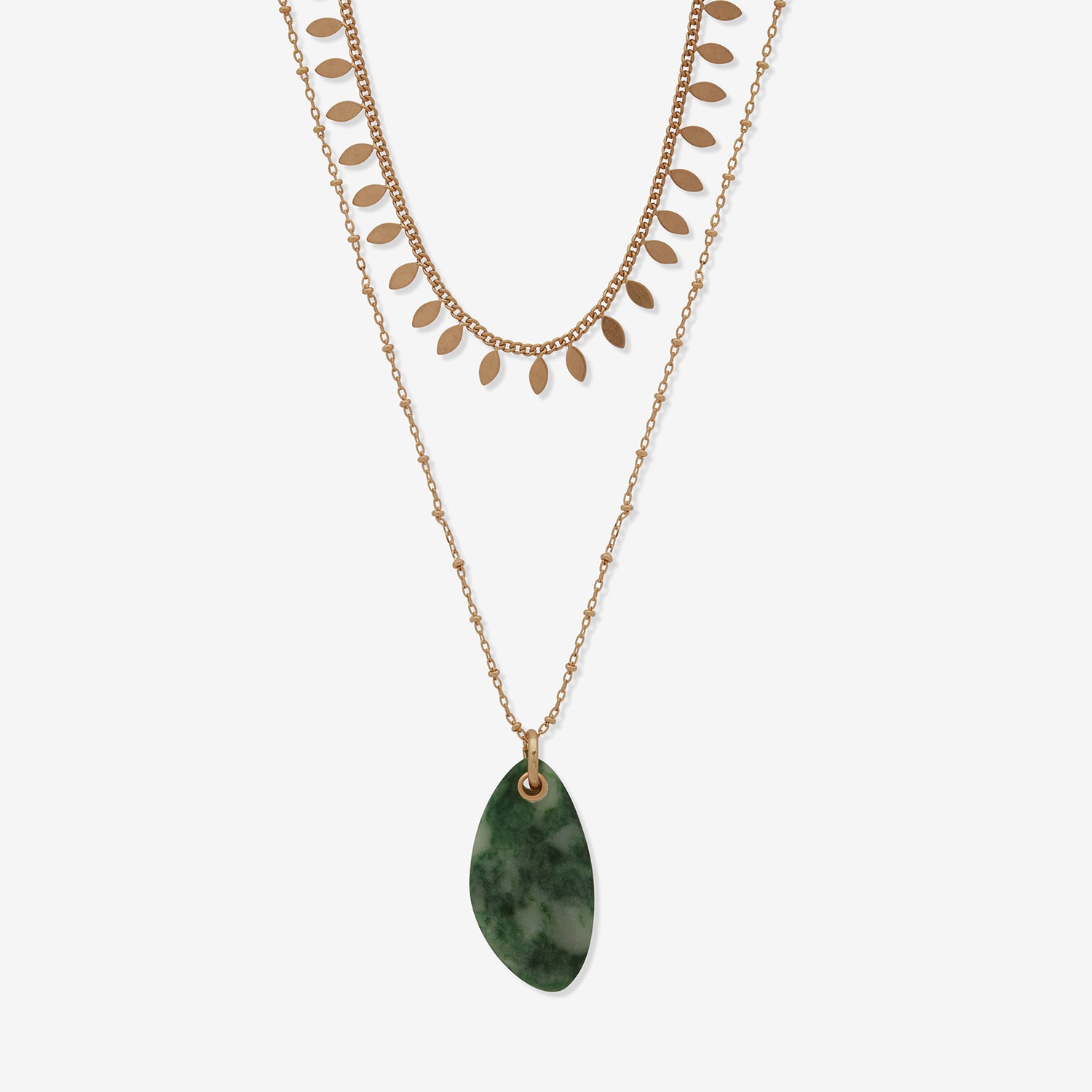 a.n.a Gold Tone Womens 18 Inch Strand Necklace