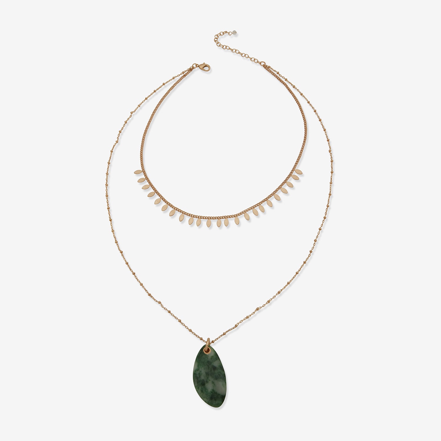 a.n.a Gold Tone Womens 18 Inch Strand Necklace