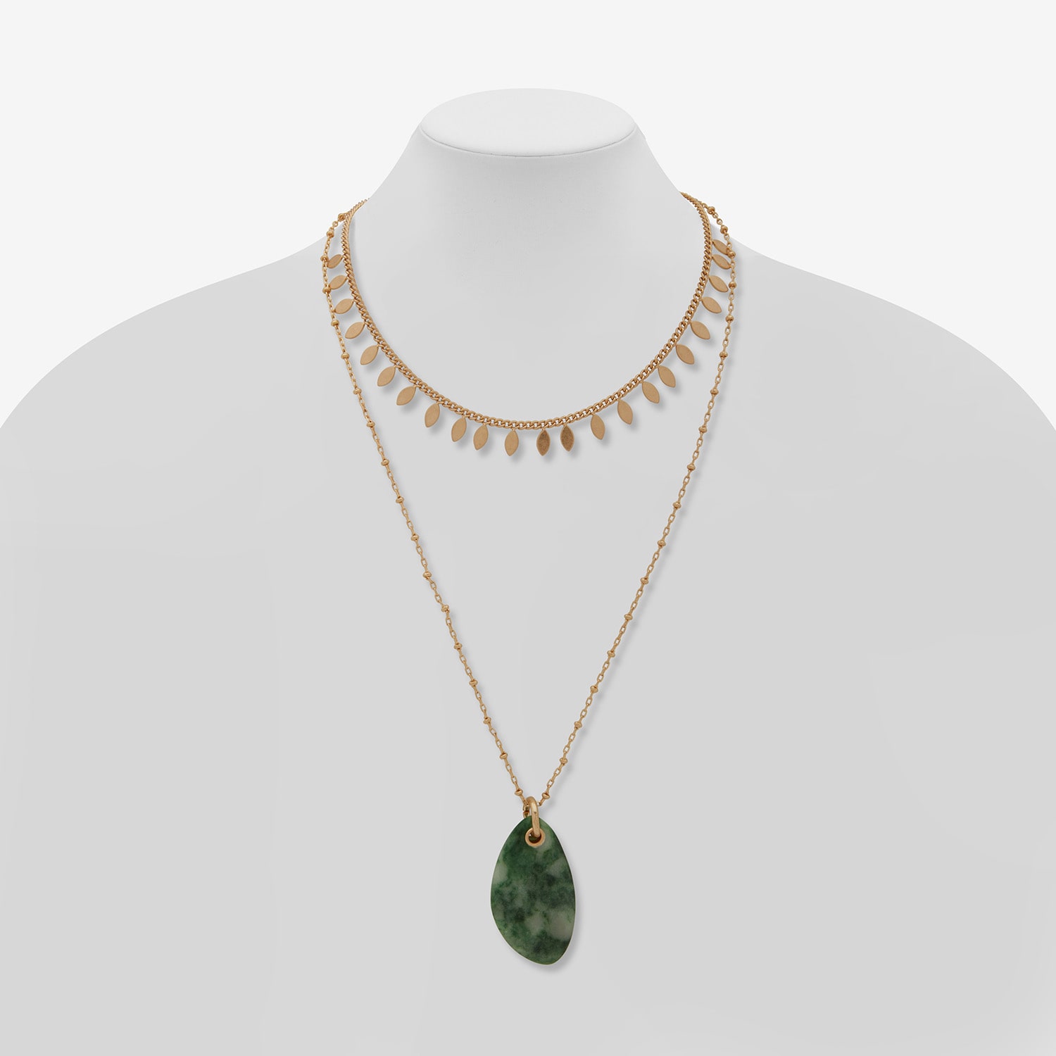 a.n.a Gold Tone Womens 18 Inch Strand Necklace