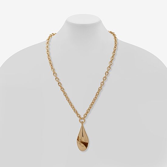 Worthington Gold Tone Womens 34 Inch Pendant Necklace