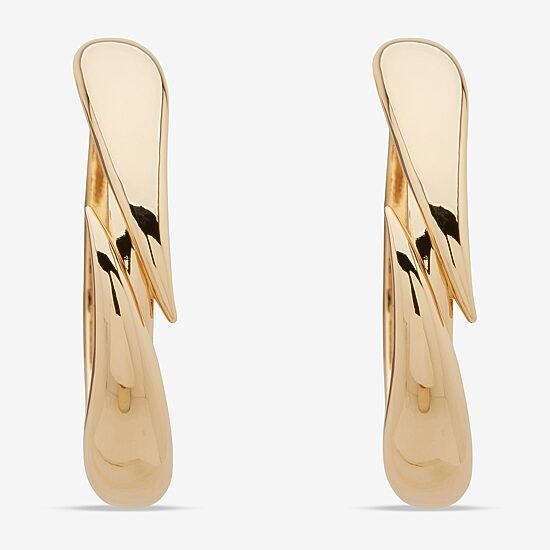 Worthington Gold Tone Womens 58.4mm Hoop Earrings