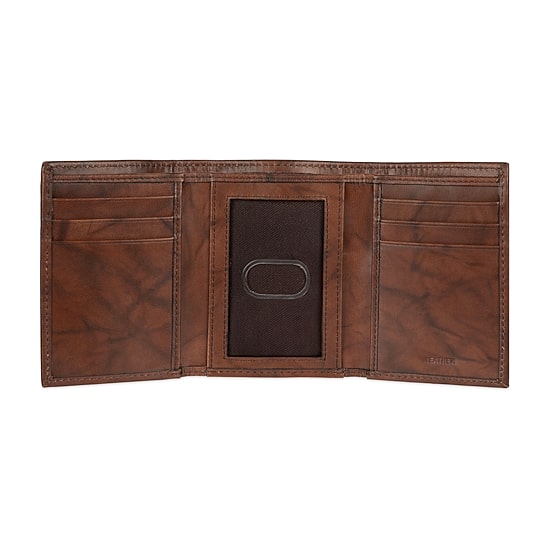Stafford Mens Personalized Rfid Blocking Trifold Wallet