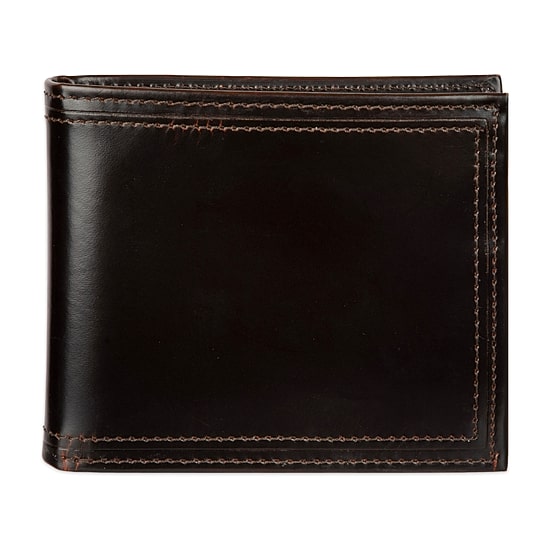 Stafford Distressed Mens Personalized Rfid Blocking Bifold Wallet