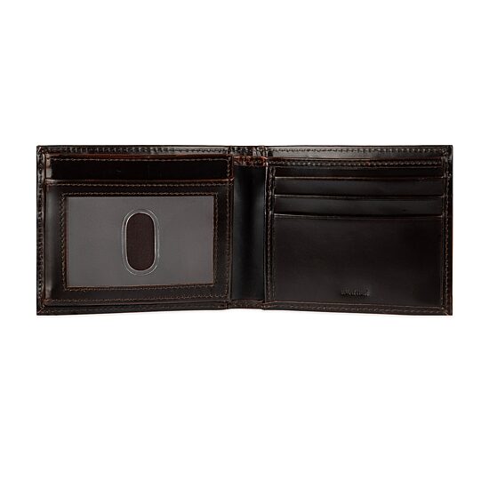 Stafford Distressed Mens Personalized Rfid Blocking Bifold Wallet