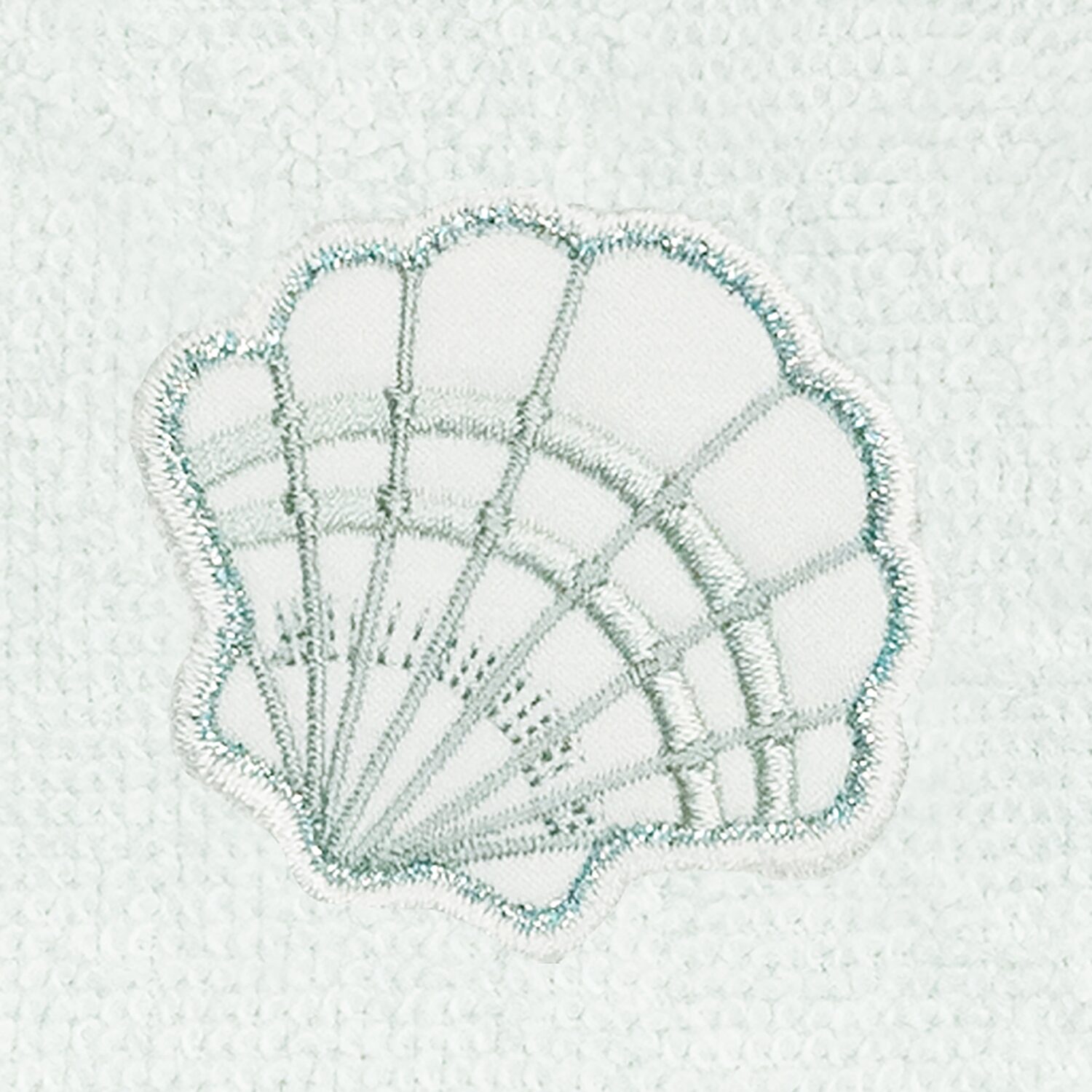 Linum Home Textiles Shell Row 2-pc. Embellished Fingertip Towel