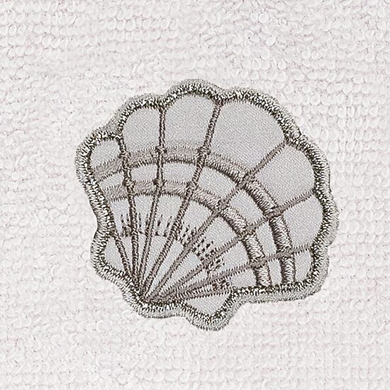 Linum Home Textiles Shell Row 2-pc. Embellished Fingertip Towel