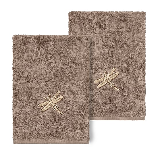 Linum Home Textiles Braelyn 2-pc. Embellished Washcloth