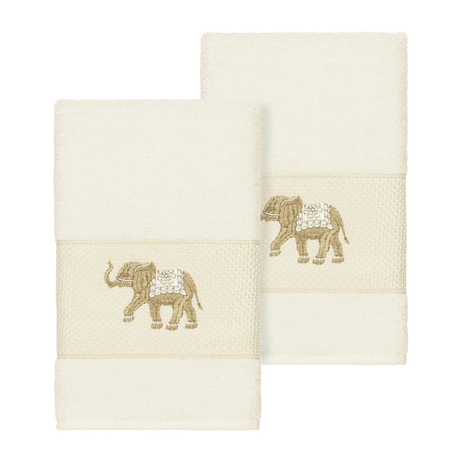 Linum Home Textiles Quinn 2-pc. Embellished Hand Towel