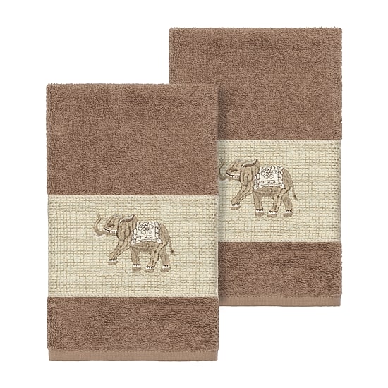 Linum Home Textiles Quinn 2-pc. Embellished Hand Towel