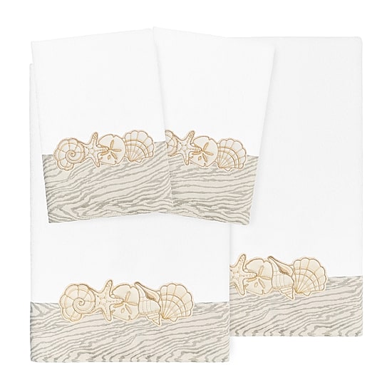 Linum Home Textiles Shell Row 4-pc. Bath Towel Set