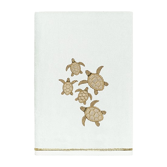 Linum Home Textiles Tortuga 2-pc. Embellished Animal Bath Towel