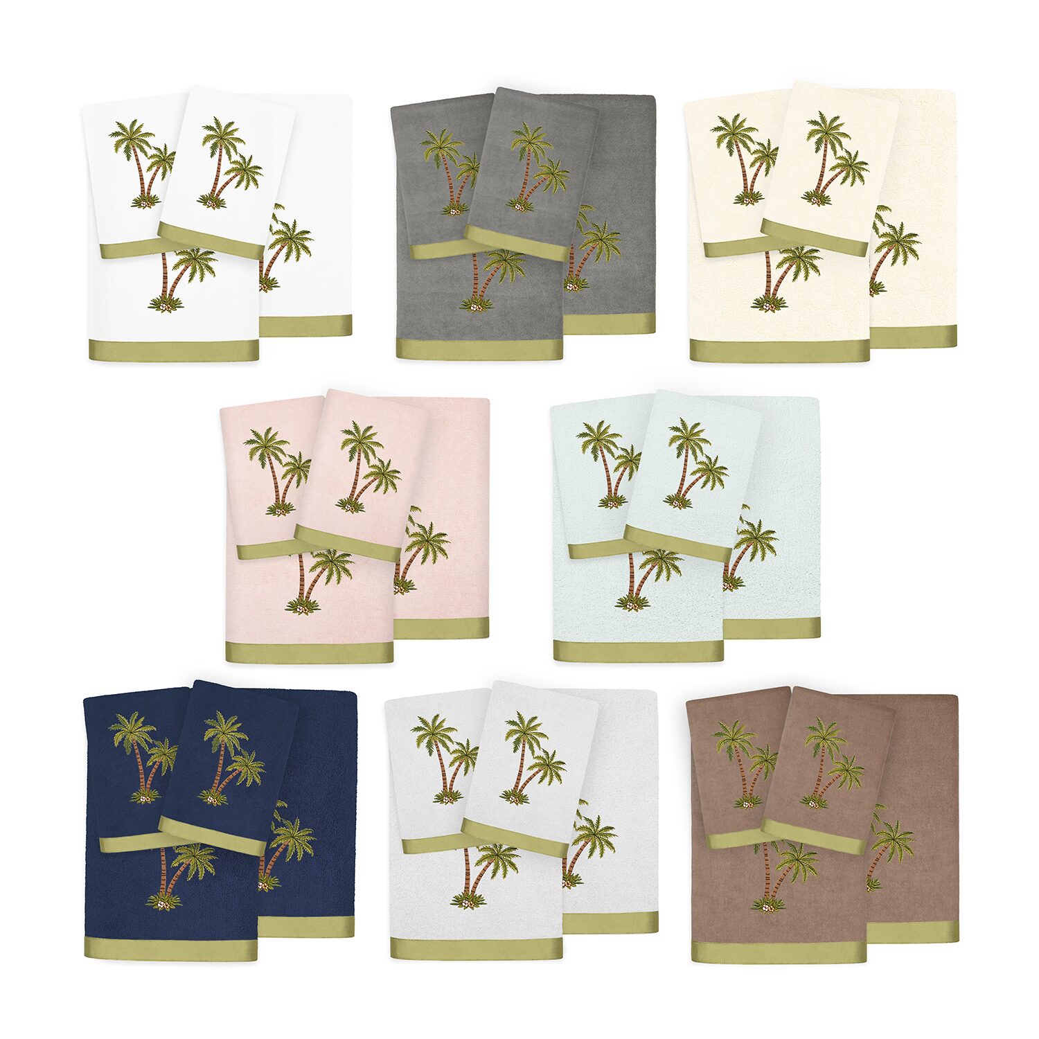 Linum Home Textiles Palmera -pc. Bath Towel Set