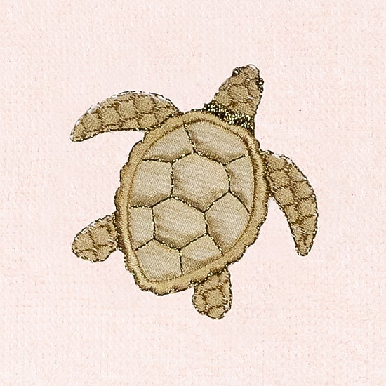 Linum Home Textiles Tortuga 2-pc. Embellished Fingertip Towel