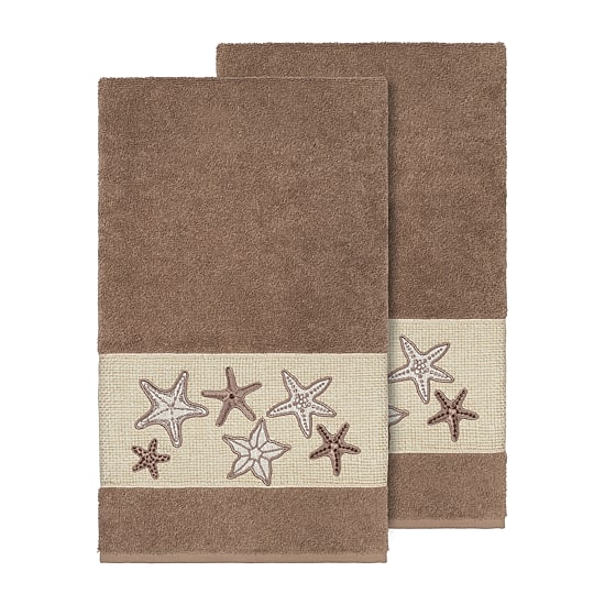 Linum Home Textiles Lydia 2-pc. Embellished Bath Towel