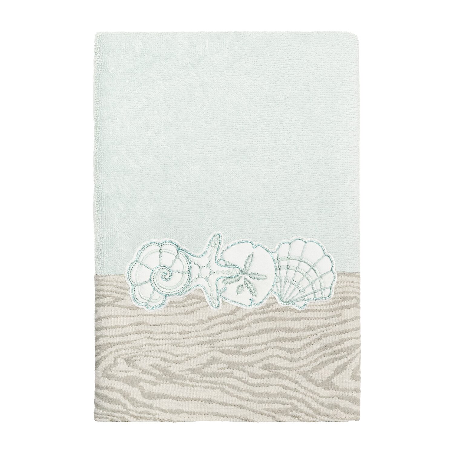Linum Home Textiles Shell Row 2-pc. Embellished Hand Towel