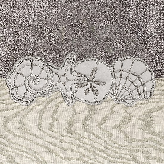 Linum Home Textiles Shell Row 2-pc. Embellished Hand Towel