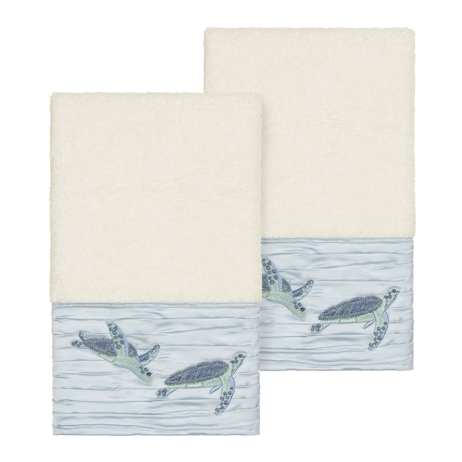 Linum Home Textiles Mia 2-pc. Embellished Hand Towel