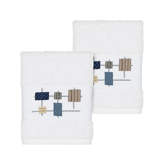 Linum Home Textiles Khloe 2-pc. Embellished Washcloth