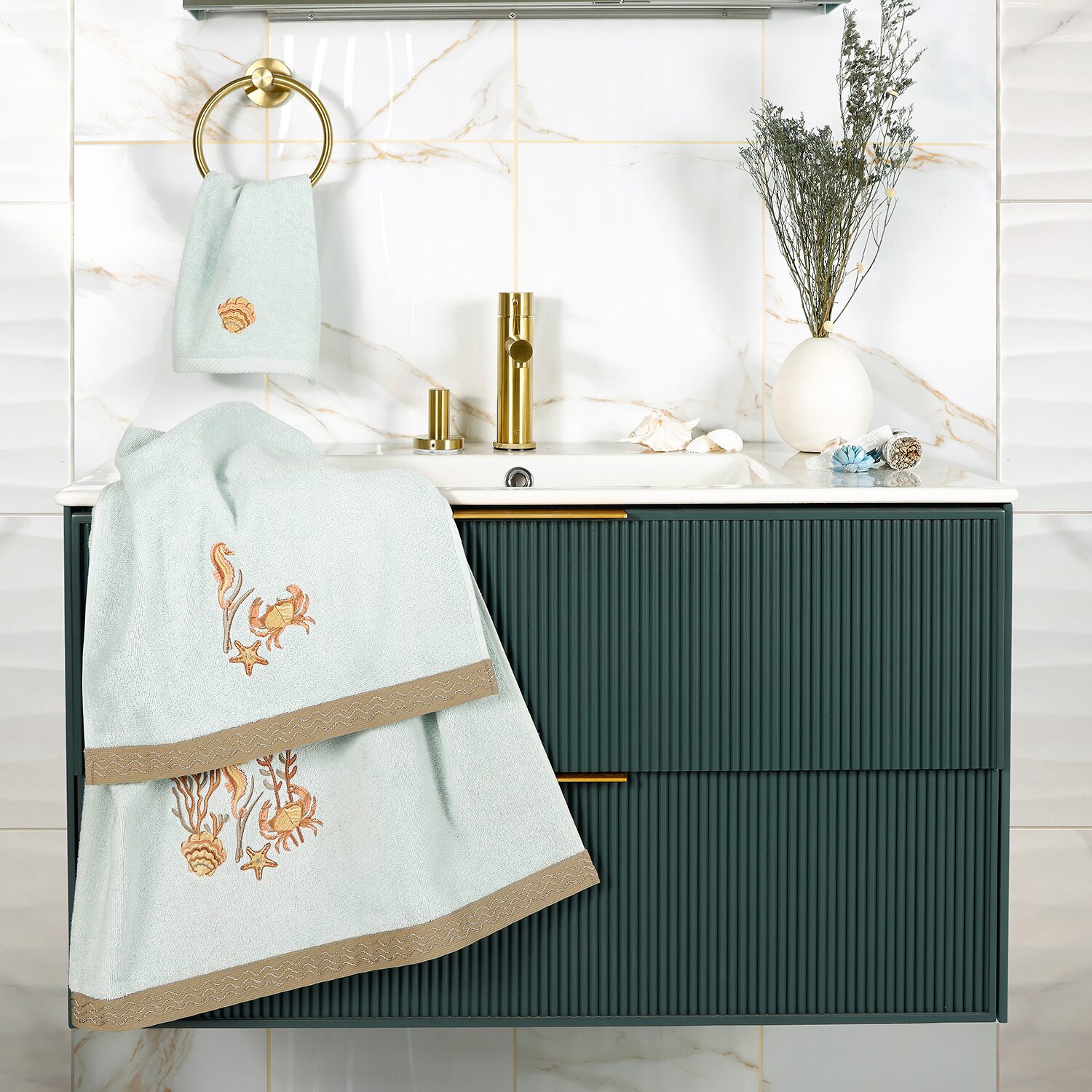 Linum Home Textiles Aaron 3-pc. Bath Towel Set
