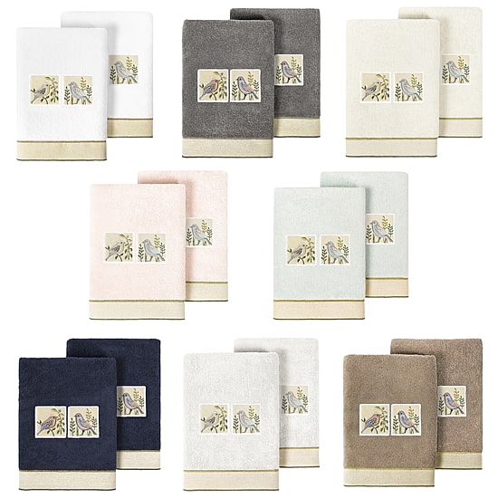 Linum Home Textiles Belinda 2-pc. Embellished Hand Towel