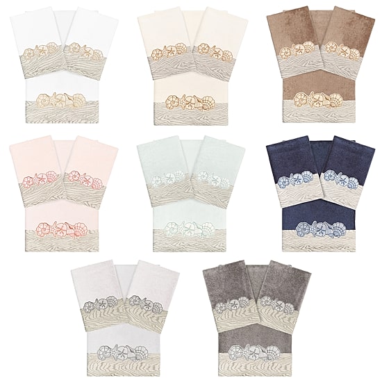 Linum Home Textiles Shell Row 3-pc. Bath Towel Set
