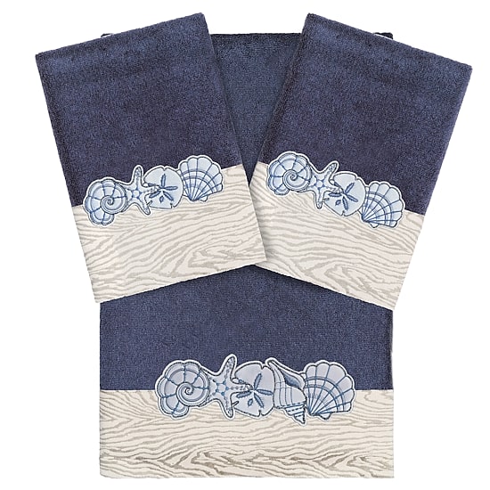 Linum Home Textiles Shell Row 3-pc. Bath Towel Set