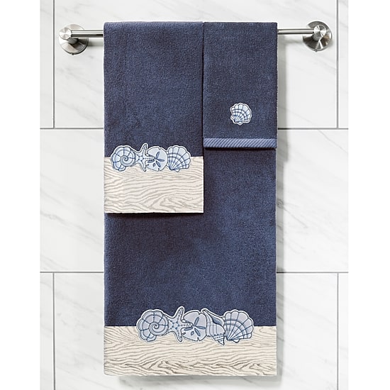 Linum Home Textiles Shell Row 3-pc. Bath Towel Set