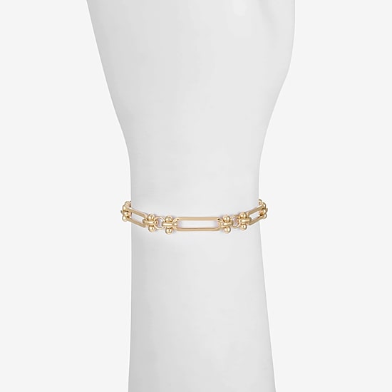 Liz Claiborne Paperclip Link Womens Strand Bracelet