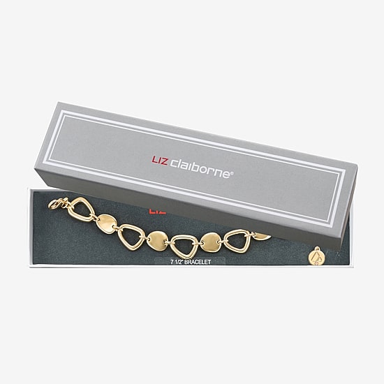 Liz Claiborne Pebble Link Womens Strand Bracelet