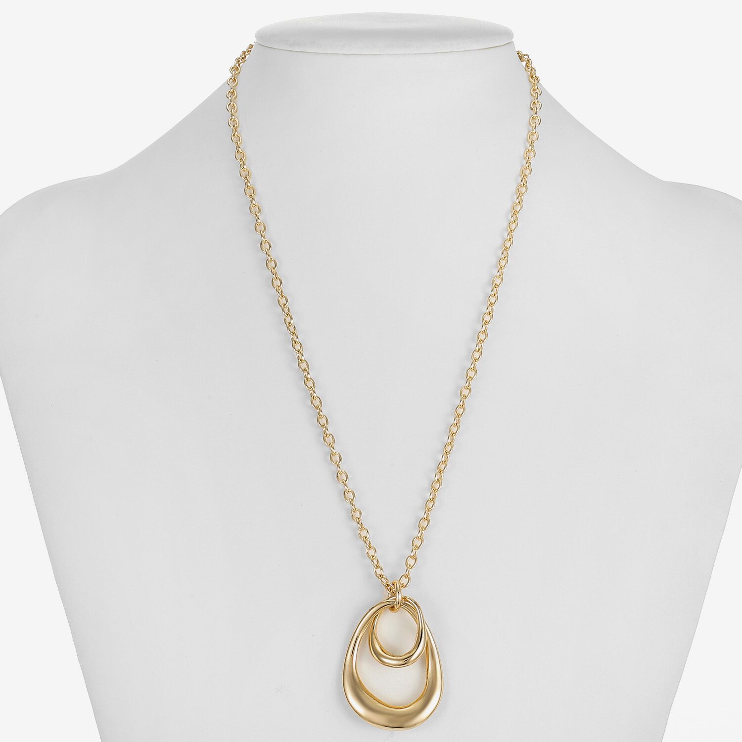Liz Claiborne Teardrop Womens 17 Inch Pendant Necklace