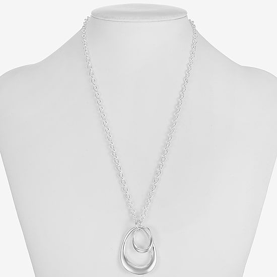 Liz Claiborne Teardrop Womens 17 Inch Pendant Necklace
