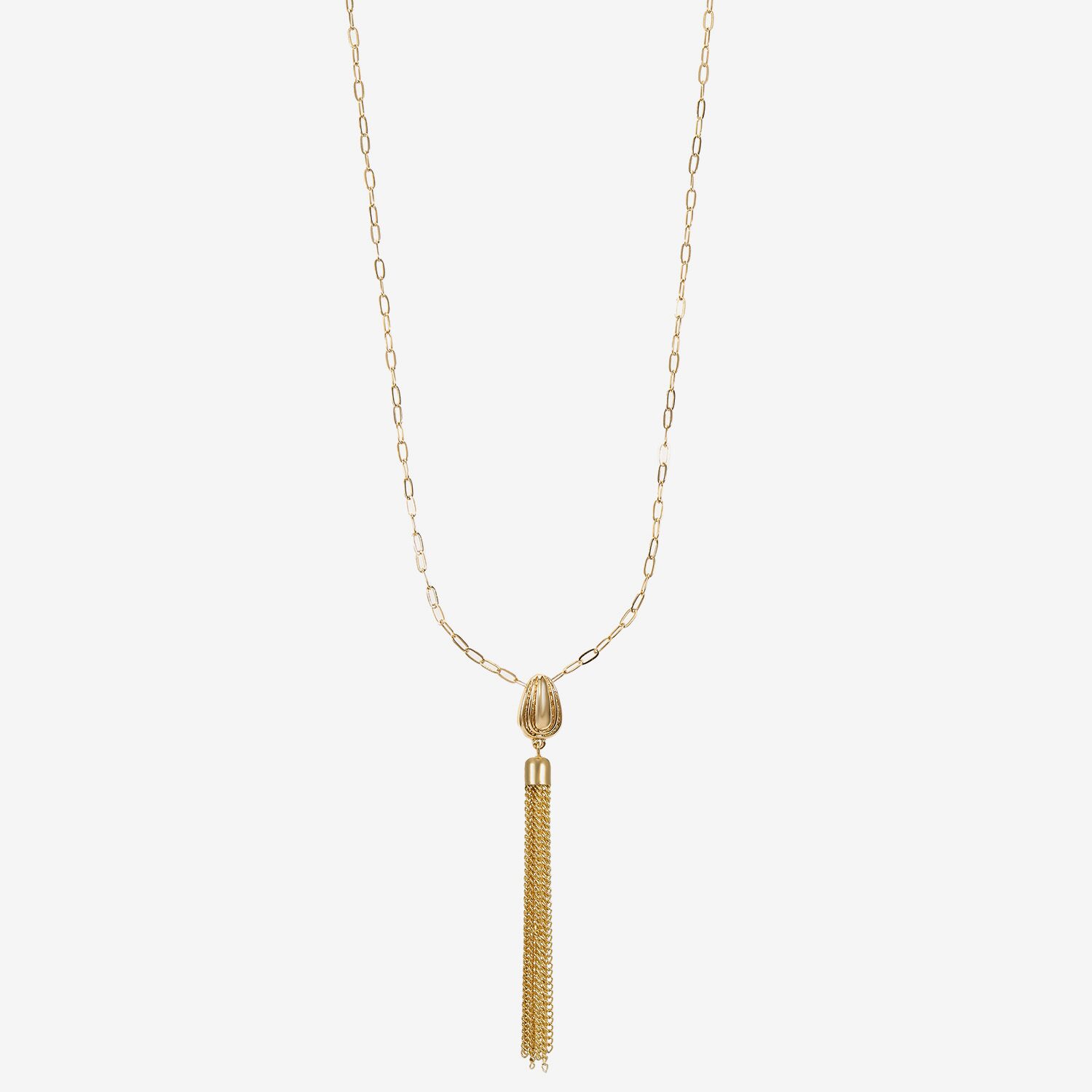 Liz Claiborne Tassel Womens Oval 34 Inch Pendant Necklace