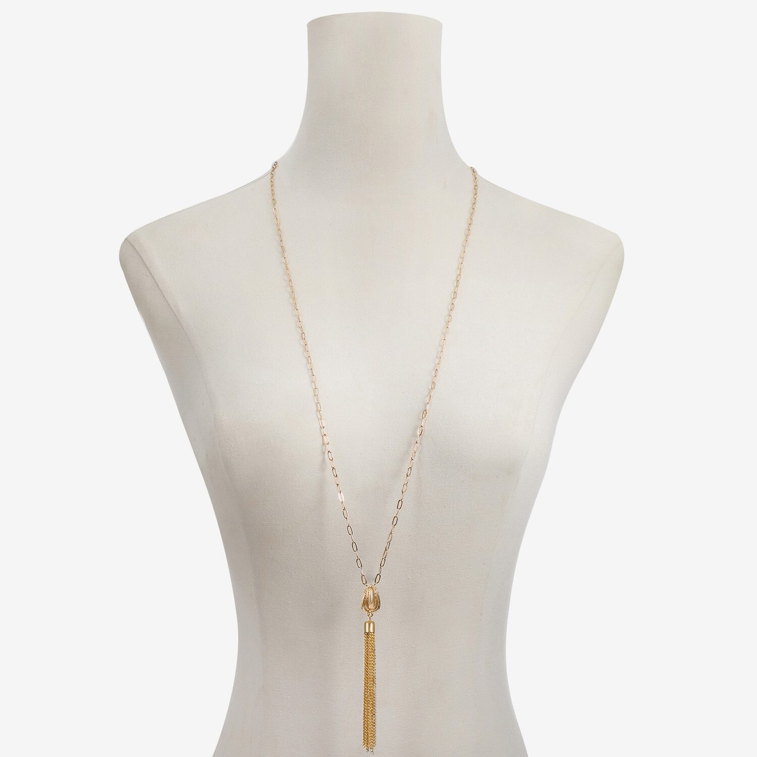 Liz Claiborne Tassel Womens Oval 34 Inch Pendant Necklace