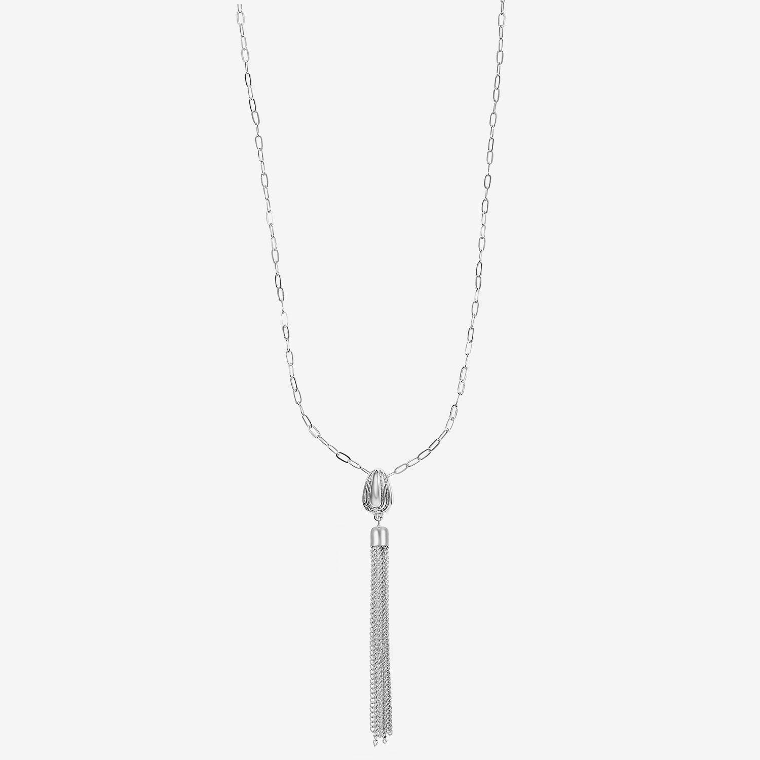 Liz Claiborne Tassel Womens Oval 34 Inch Pendant Necklace