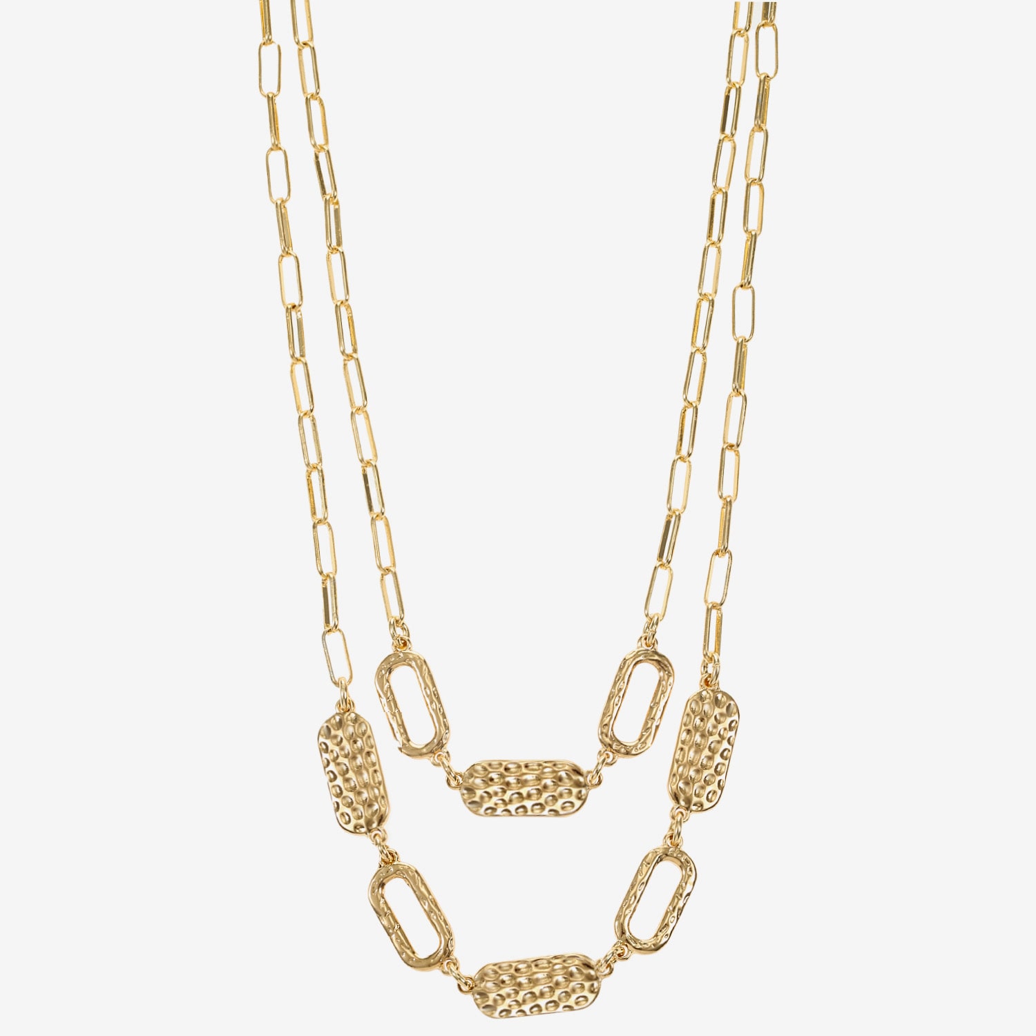 Liz Claiborne Frontal Multi Strand Womens 17 Inch Collar Necklace