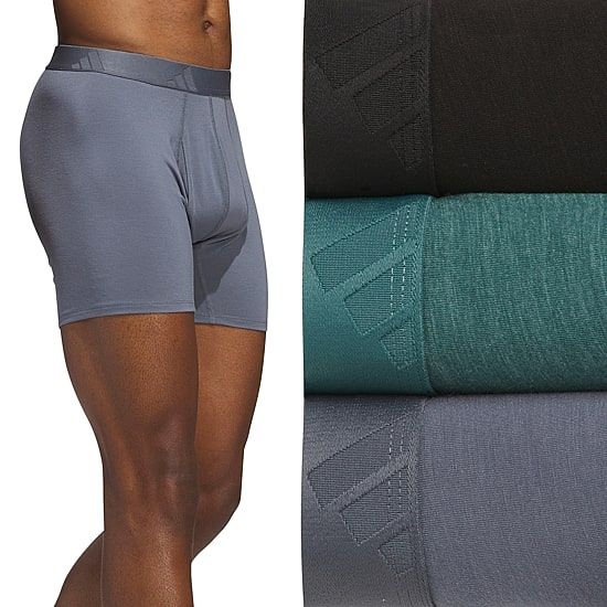 adidas Luxe Comfort Mens 3 Pack Boxer Briefs 5159307