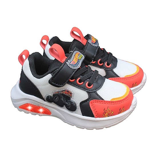 Hot Wheels Monster Trucks Toddler Boys' Light-Up 9 Toddler Boys Hot Wheels Sneakers