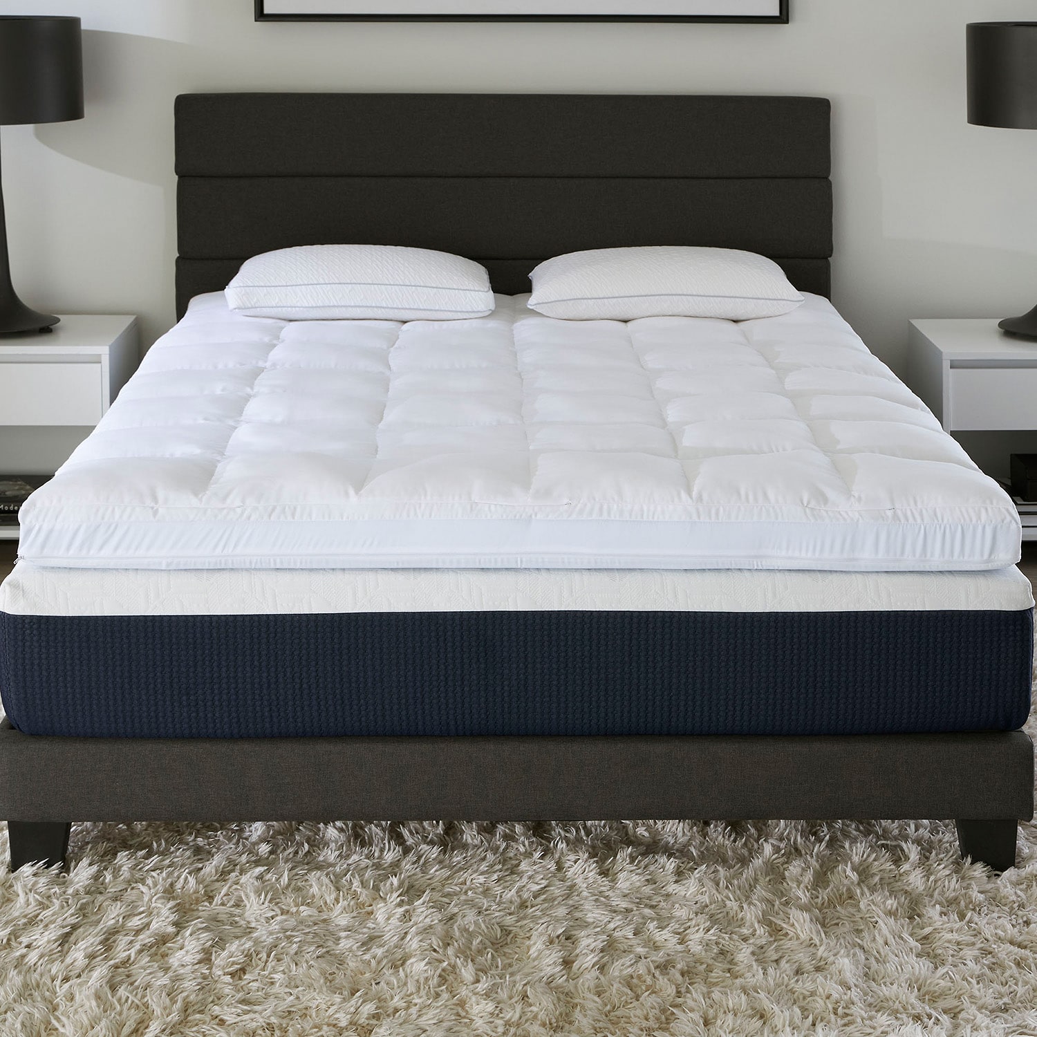Comfort Tech 3" Foam and Fiber Mattress Topper